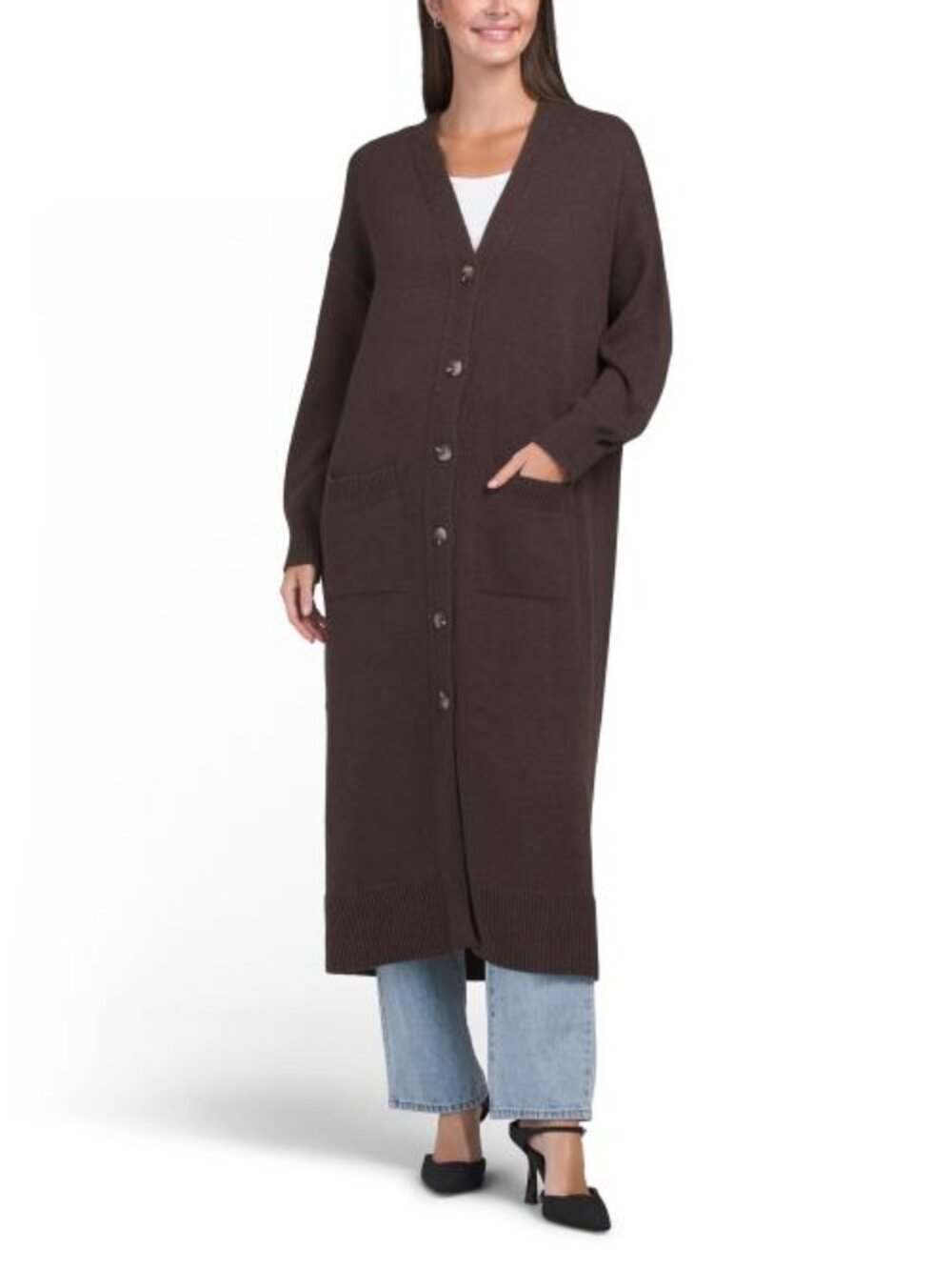 525 AMERICA Wool Blend Duster Cardigan